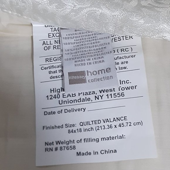 💰 3/$25.00 Brand NIP Valance by Chris Madden Mint green & bronzed gold color. - Picture 5 of 5